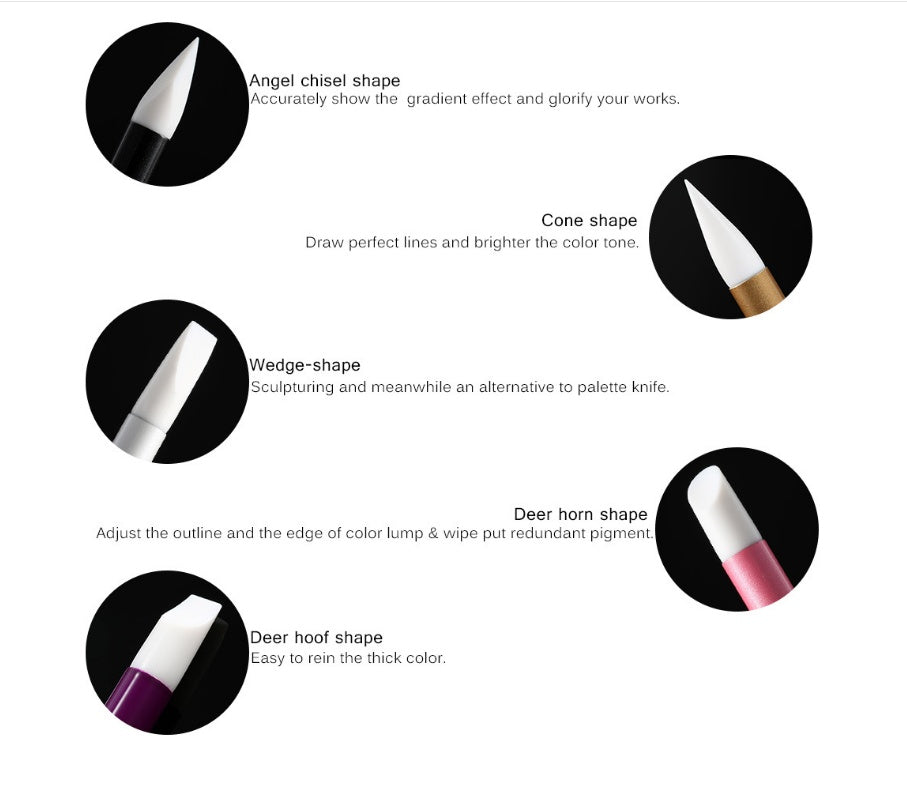 JMT-888586 Nail Art Silicone Engraving Pen with Hollow Tip - 13cm Length