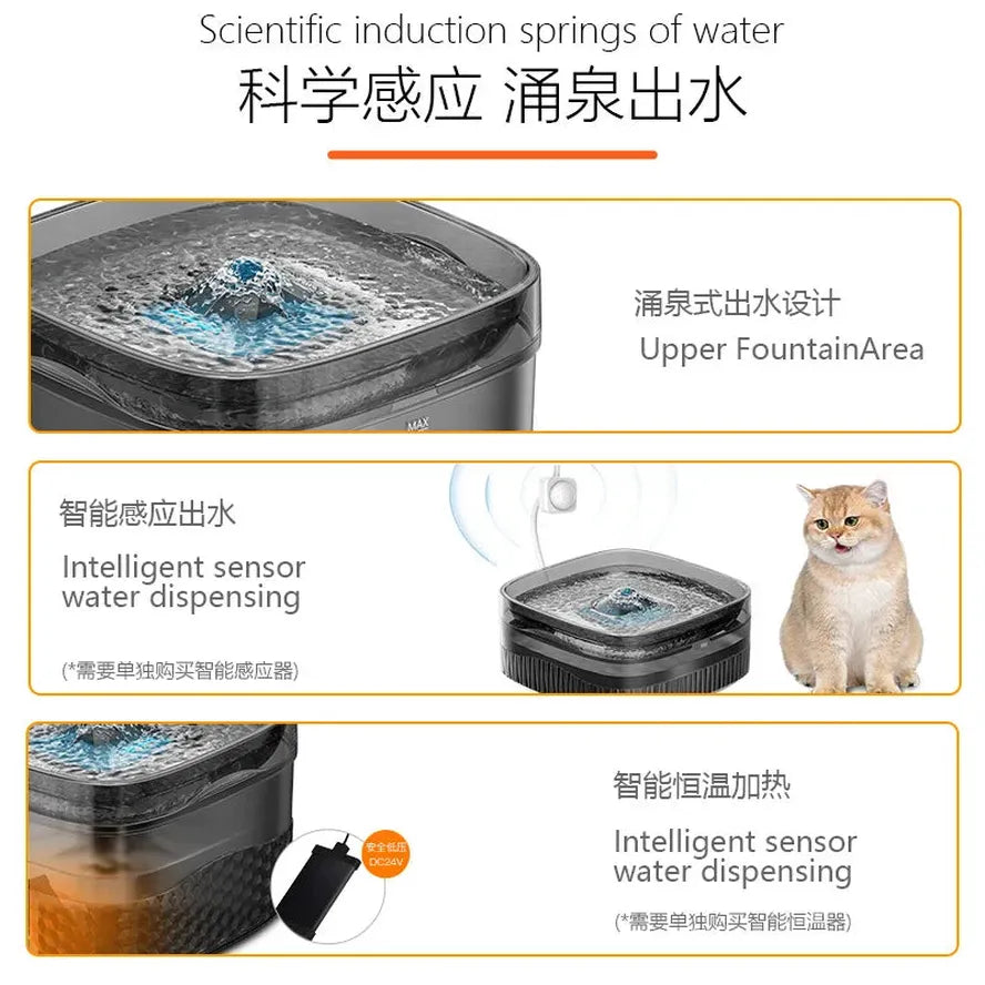 JMT-888650 Large Capacity 9L Automatic Pet Water Fountain with Filters for Dogs and Cats