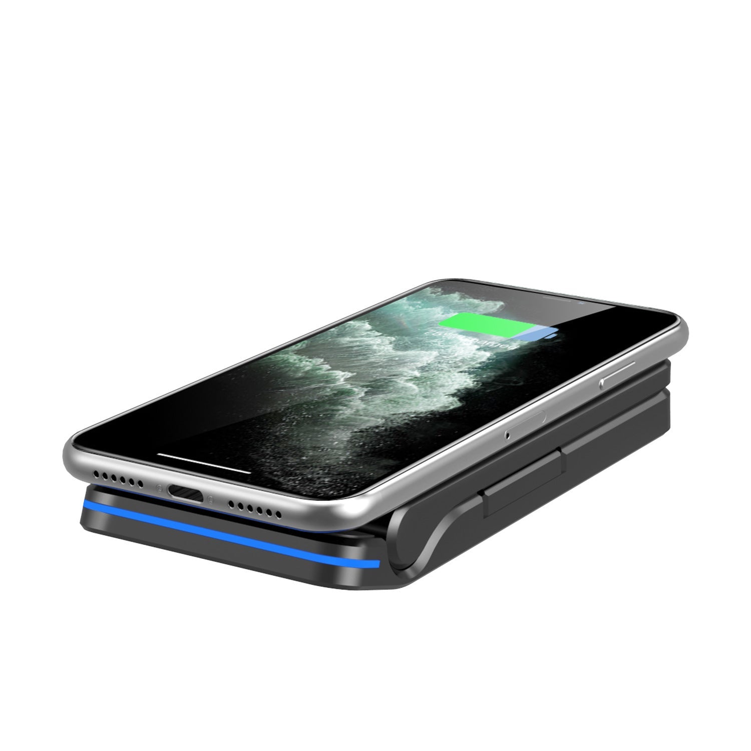 JMT-888970 Wireless Folding Charging Station for Mobile Phones and Headphones - 15W Output, Type-C Interface, Portable Design