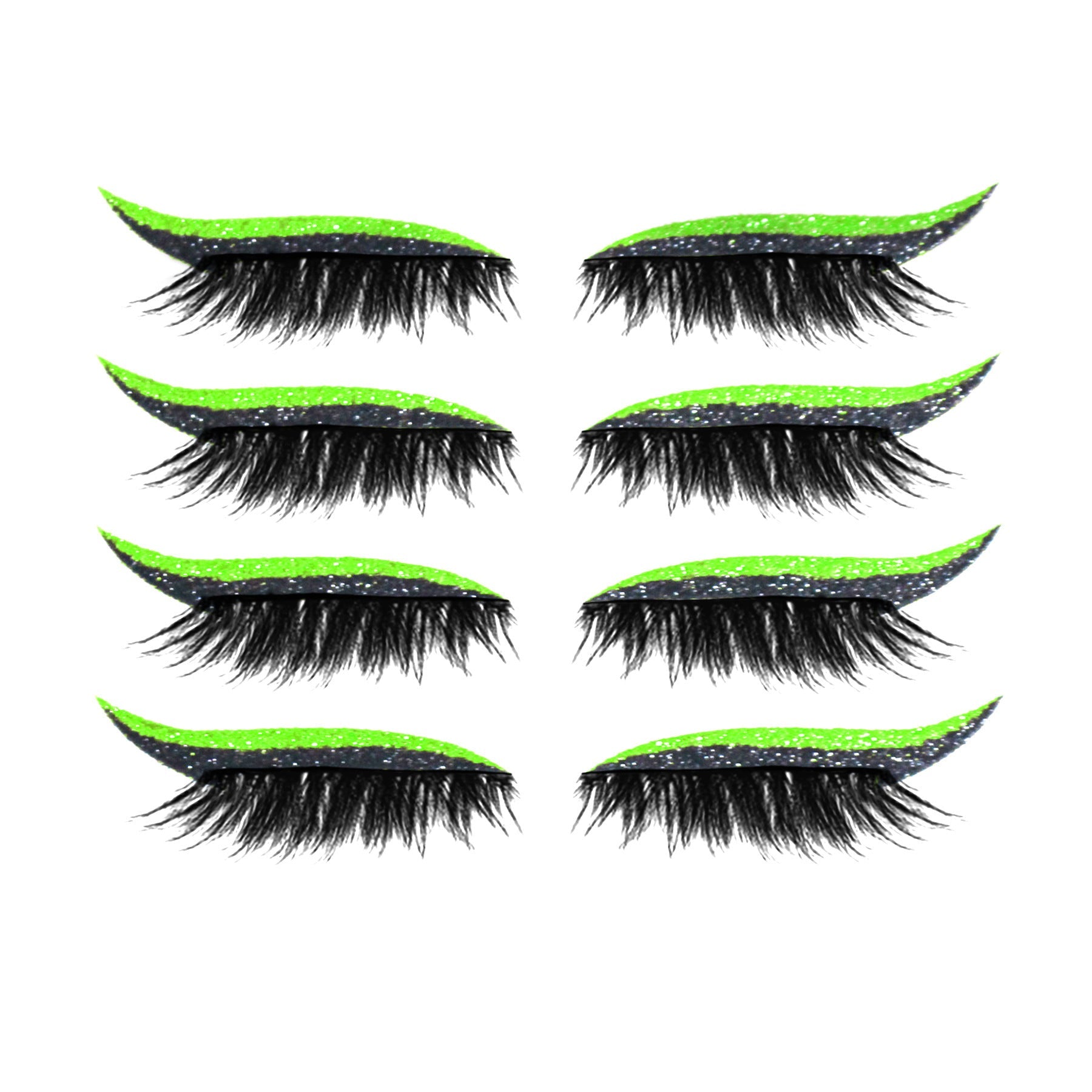 JMT-889546 Magnetic 3D False Eyelashes - 4 Pairs of Glue-free Self-adhesive Lashes in Various Colors