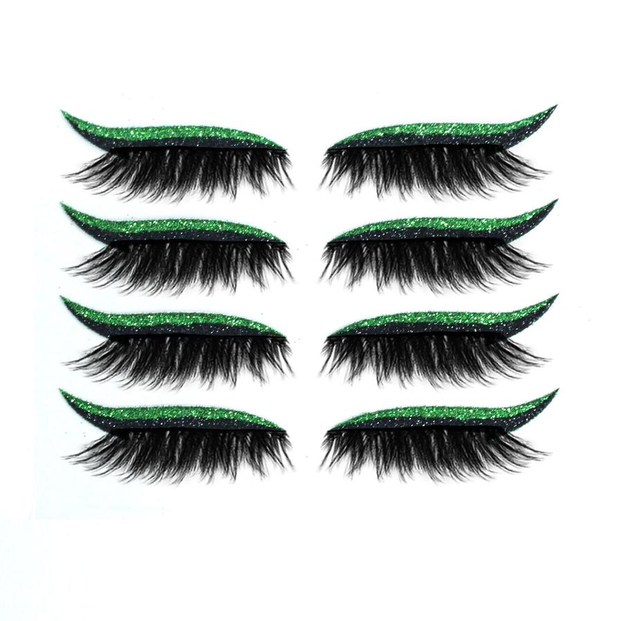 JMT-889546 Magnetic 3D False Eyelashes - 4 Pairs of Glue-free Self-adhesive Lashes in Various Colors