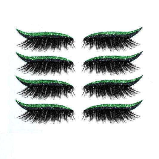 JMT-889546 Magnetic 3D False Eyelashes - 4 Pairs of Glue-free Self-adhesive Lashes in Various Colors