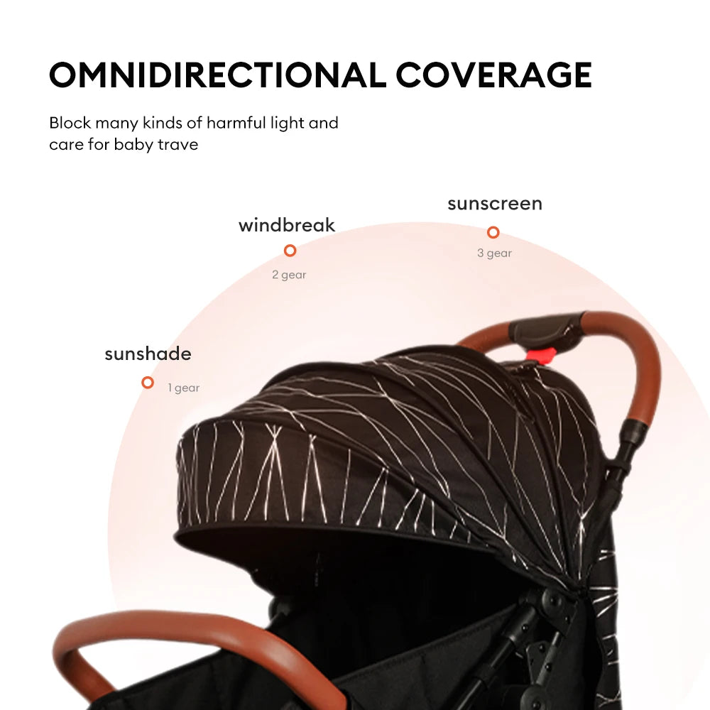 JMT-889610 Lightweight 2-in-1 Baby Stroller with Easy Folding Design