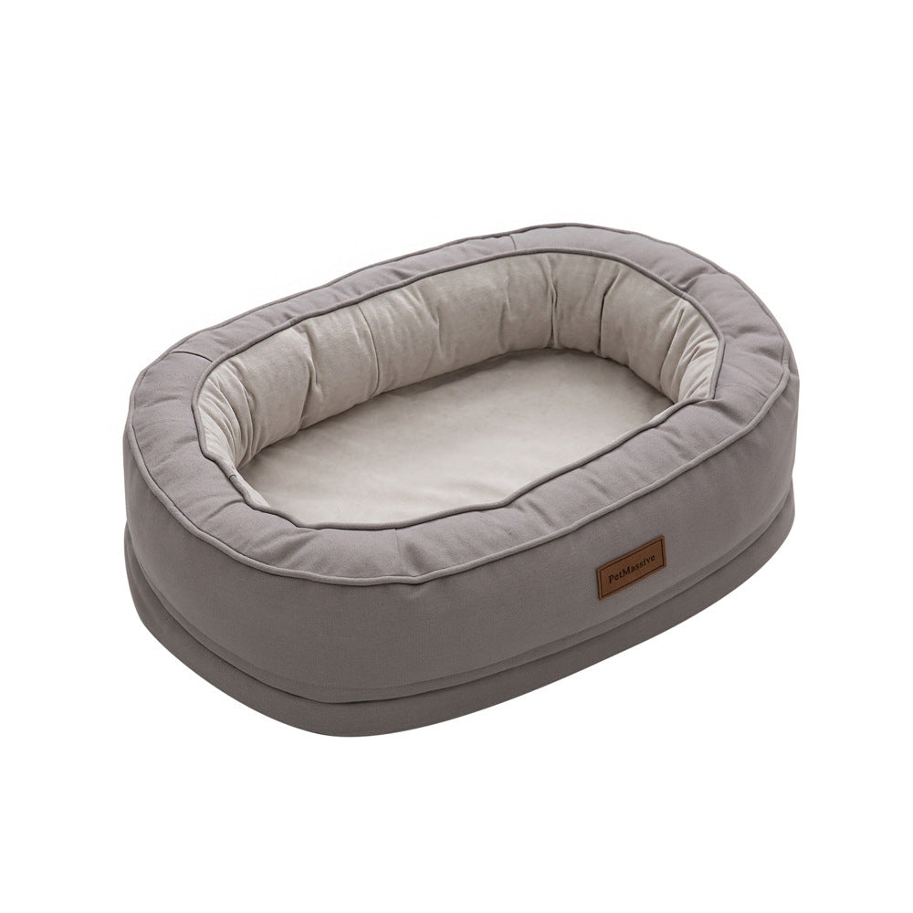 JMT-889738 Orthopedic Waterproof Pet House with Comfortable Cloth Nest for Cats and Dogs