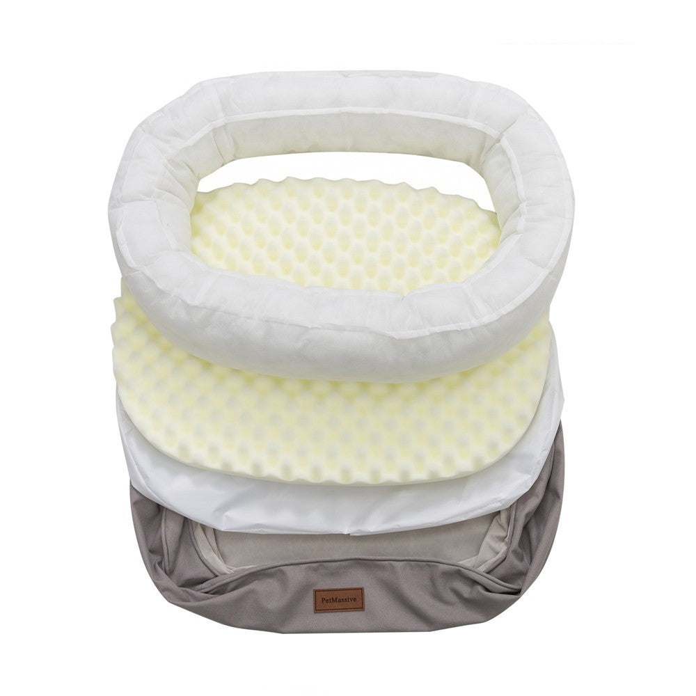 JMT-889738 Orthopedic Waterproof Pet House with Comfortable Cloth Nest for Cats and Dogs