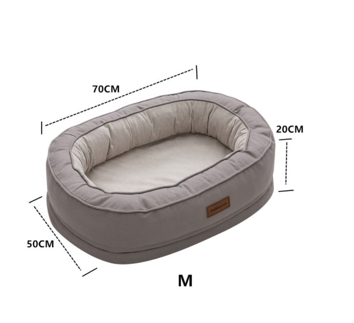 JMT-889738 Orthopedic Waterproof Pet House with Comfortable Cloth Nest for Cats and Dogs