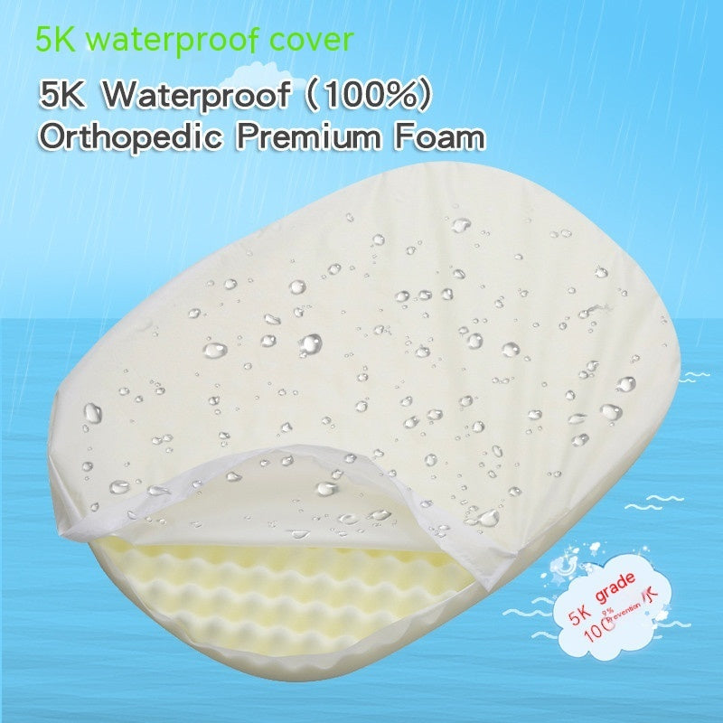 JMT-889738 Orthopedic Waterproof Pet House with Comfortable Cloth Nest for Cats and Dogs