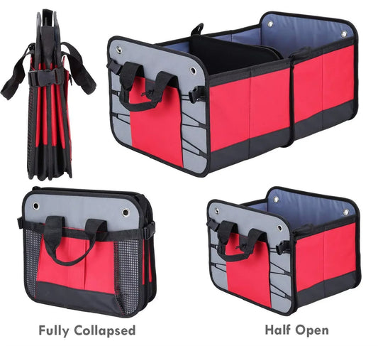 JMT-890058 Durable 600D Folding Car Trunk Organizer with Large Capacity for SUVs