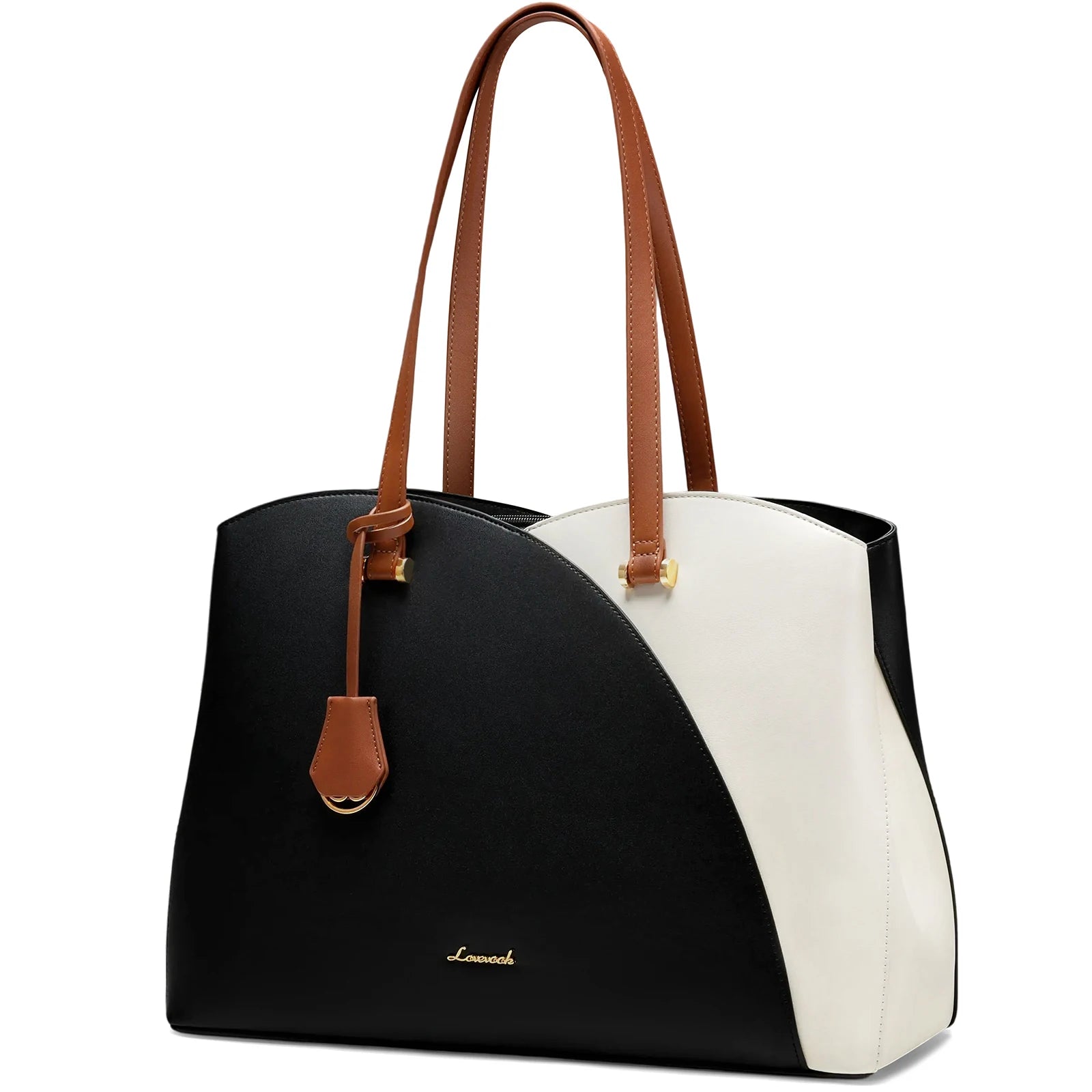 JMT-890250 Trendy 15.6in PU Shoulder Bag for Women - Stylish Luxury Tote Handbag