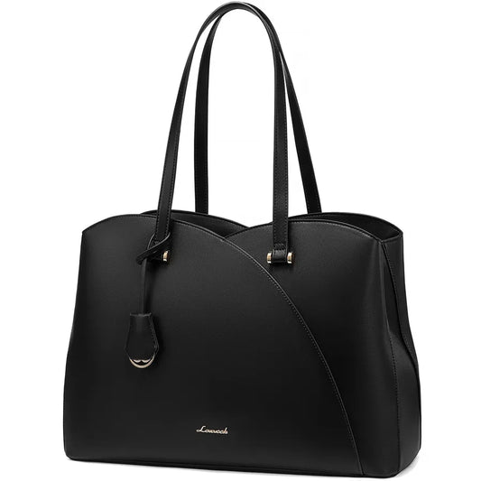 JMT-890250 Trendy 15.6in PU Shoulder Bag for Women - Stylish Luxury Tote Handbag