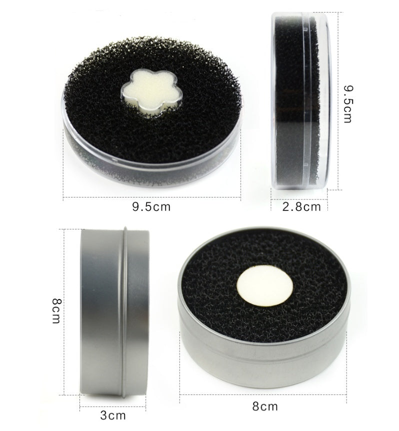 JMT-890570 Makeup Brush Color Cleaning Box - Portable Makeup Sponge Cleaner with Quick Drying Pad