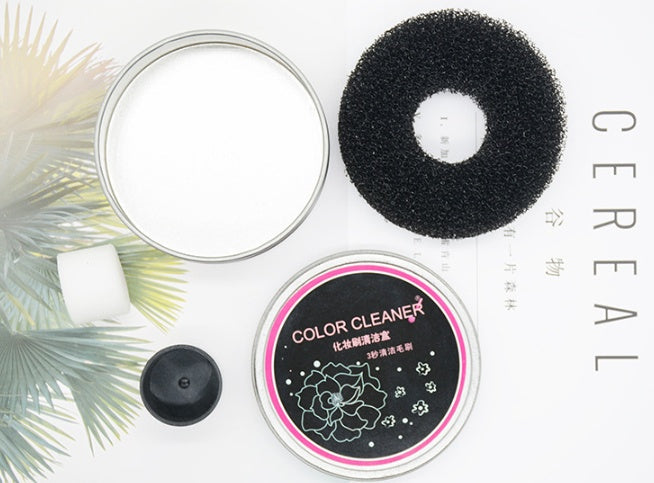 JMT-890570 Makeup Brush Color Cleaning Box - Portable Makeup Sponge Cleaner with Quick Drying Pad