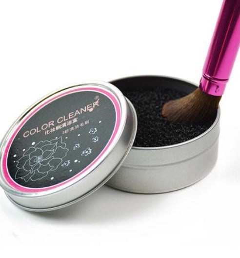 JMT-890570 Makeup Brush Color Cleaning Box - Portable Makeup Sponge Cleaner with Quick Drying Pad