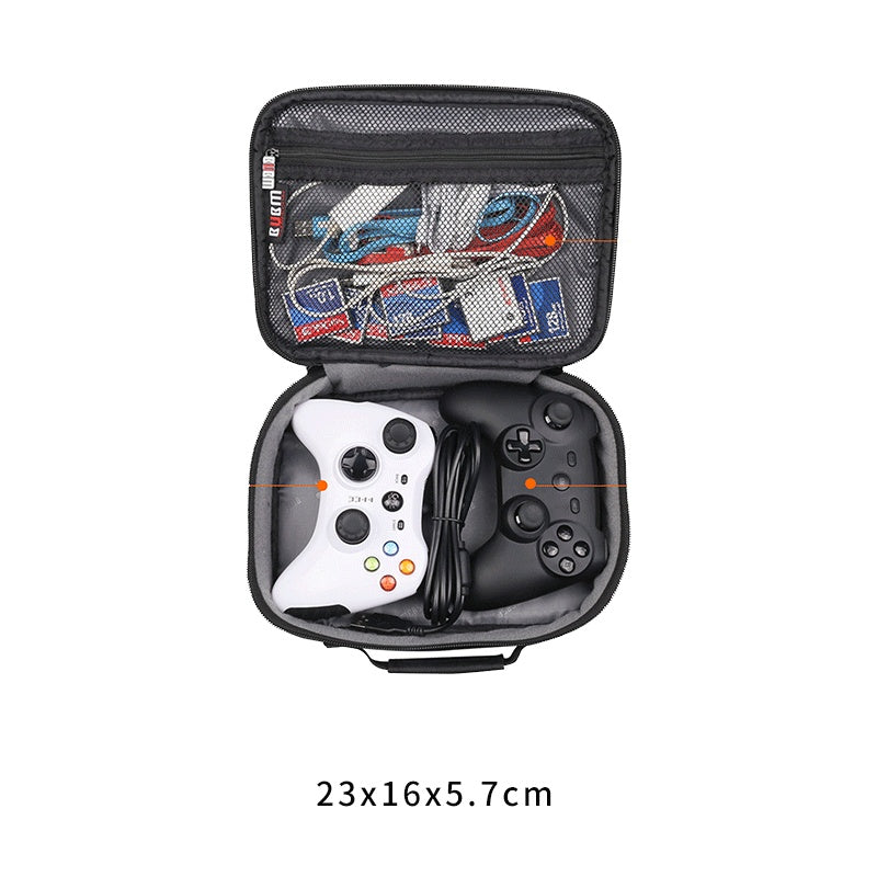 JMT-890762 Multifunctional Wireless Storage Bag for Game Accessories - Versatile Handle Bags in Gray and Black Options