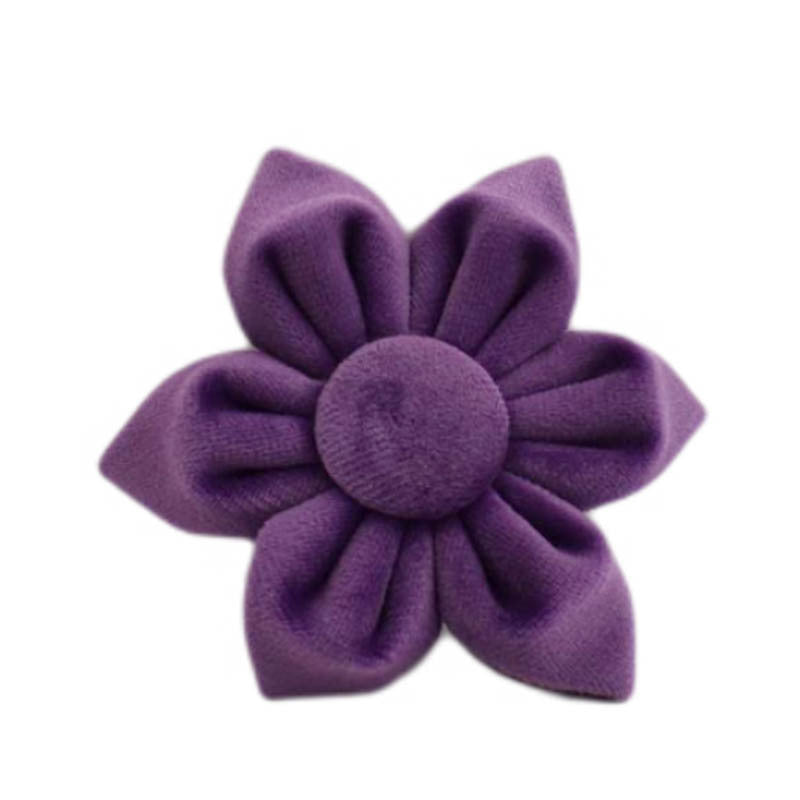 JMT-890762 Velvet Fabric Dog Collar Set with Leash, Bow, Flower, Vest, and Poop Bag - Scalable Sizes XS to XL