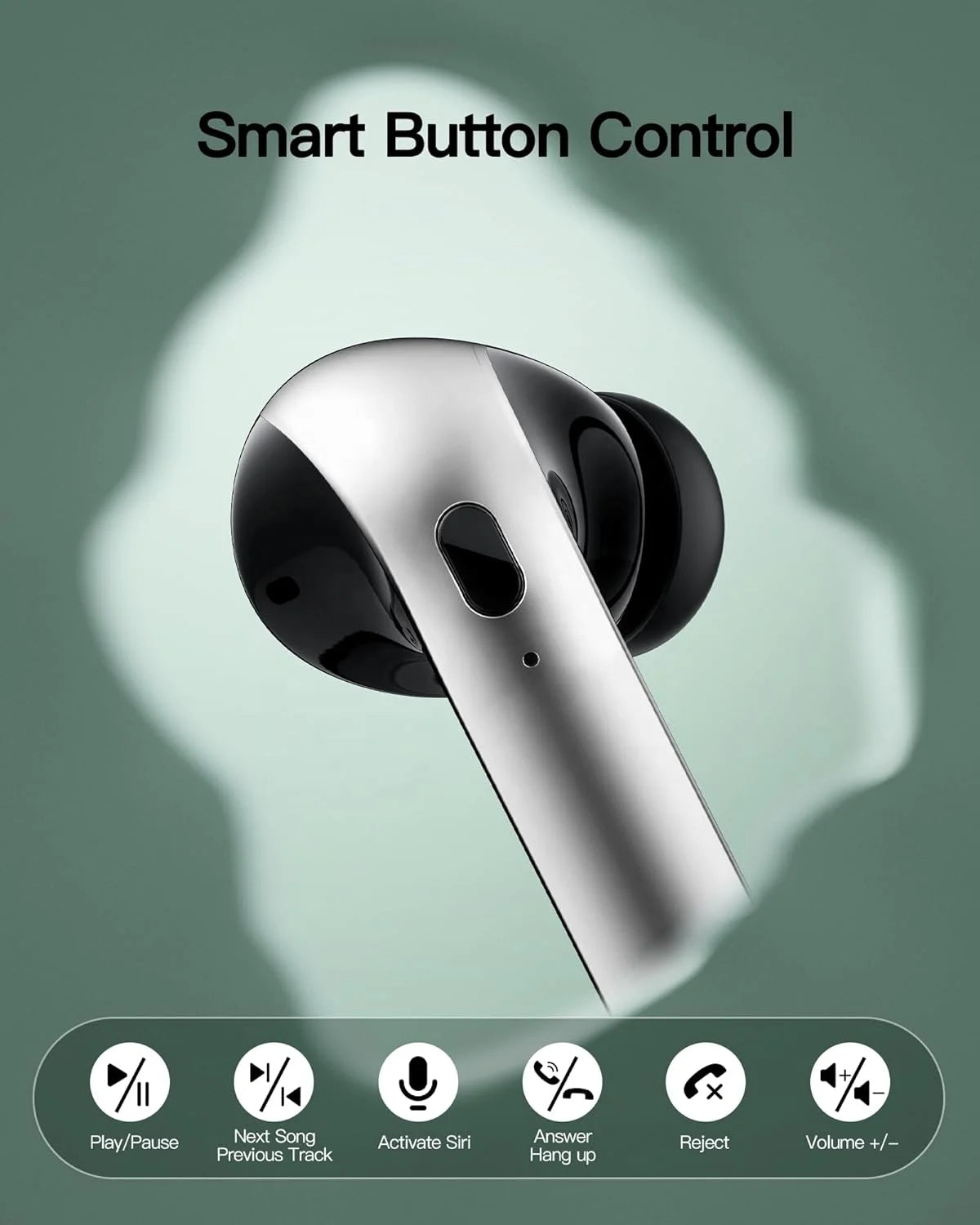 JMT-890762 Wireless Sport Earbuds with LED Battery Display - TWS Bluetooth Headphones