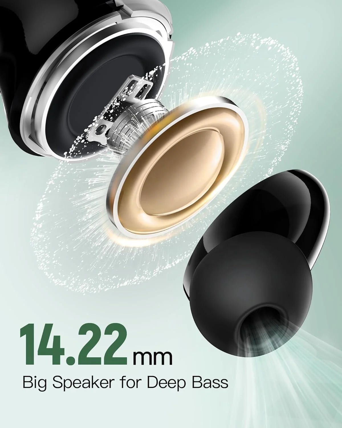 JMT-890762 Wireless Sport Earbuds with LED Battery Display - TWS Bluetooth Headphones