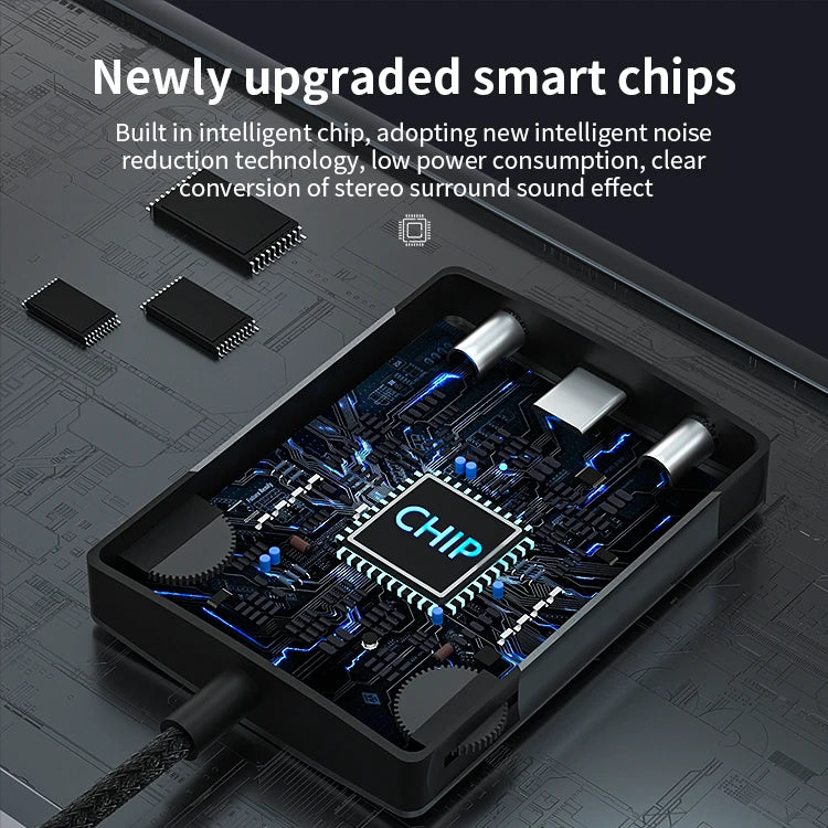 JMT-891082 Type-C Live Broadcast Adapter for Apple and Huawei Mobile Phones - Voice and Call Sound Card Converter