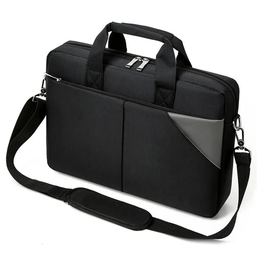 JMT-891402 Large Capacity Portable Laptop Tote Bag for 14-15.6 Inch Laptops - Black Laptop Case