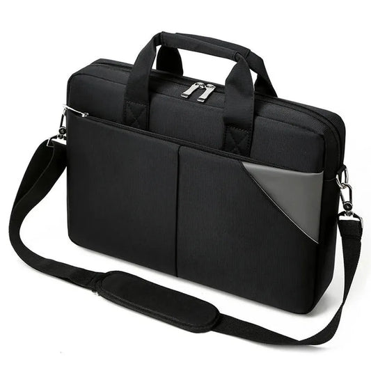 JMT-891402 Large Capacity Portable Laptop Tote Bag for 14-15.6 Inch Laptops - Black Laptop Case