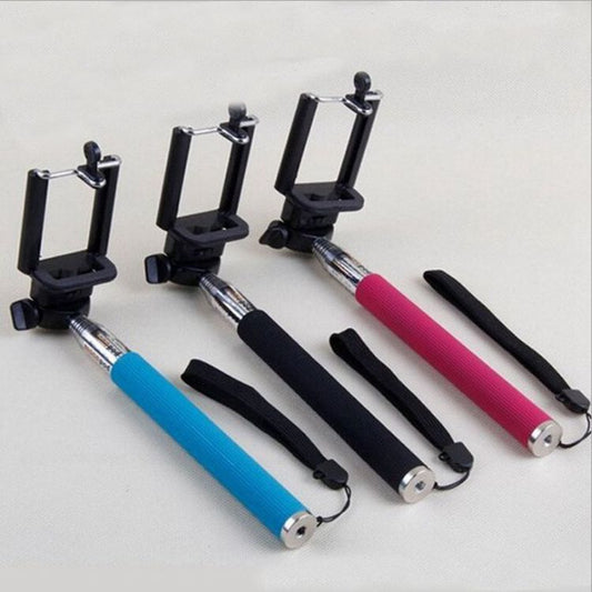 JMT-891594 Telescopic Stainless Steel 7-Section Selfie Stick with U-Shaped Clip for Convenient Captures