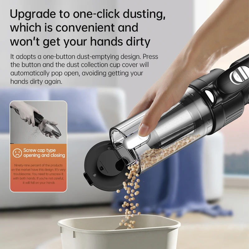 JMT-892042 Portable Wireless Handheld Vacuum Cleaner with Brushless Motor and Ultra-Powerful Suction