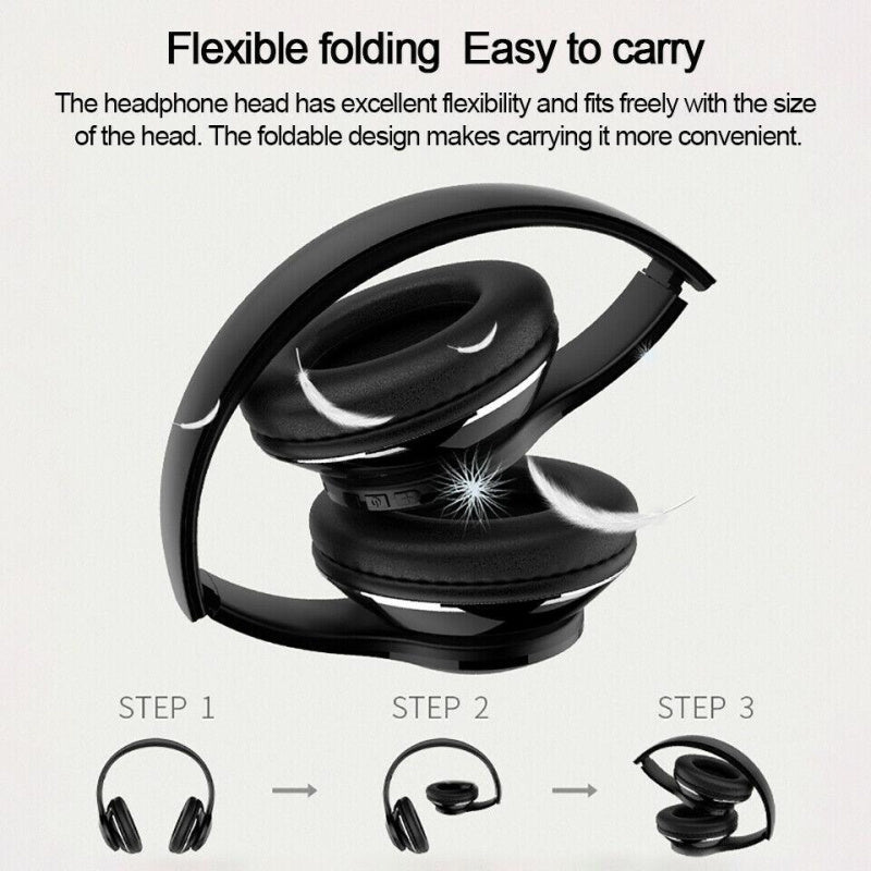 JMT-892234 Bluetooth Stereo Headset with Voice Control, 24-Hour Battery Life, and Multi-Point Connection
