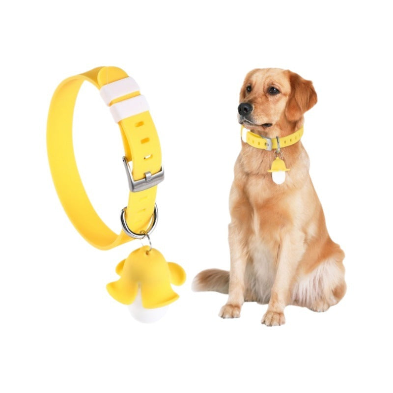 JMT-892234 Rechargeable Banana-Shaped Luminous Dog Collar Light with Sound for Nighttime Safety