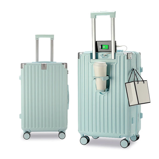 JMT-892362 4-Piece Soft Luggage Set with Carry-On and Wheels for Travel