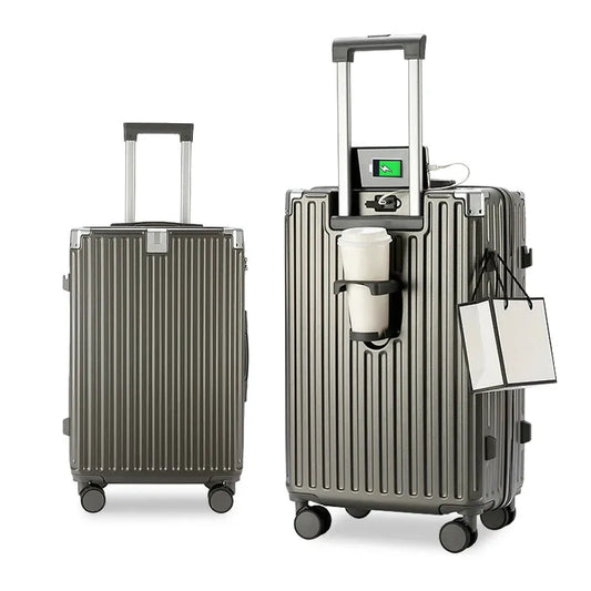 JMT-892362 4-Piece Soft Luggage Set with Carry-On and Wheels for Travel