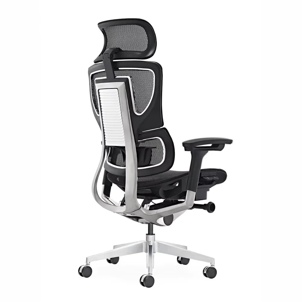JMT-892490 Contemporary Ergonomic Executive Office Mesh Chair with Swivel Design and Fabric Material