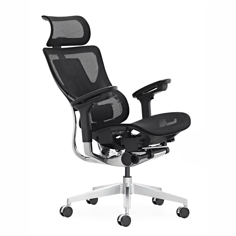 JMT-892490 Contemporary Ergonomic Executive Office Mesh Chair with Swivel Design and Fabric Material