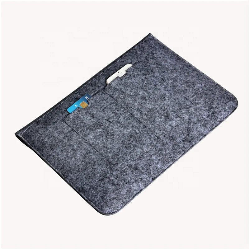 JMT-892554 Felt Laptop Sleeve for 11-16 Inch Notebooks and Hand Bags