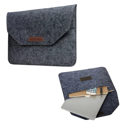 JMT-892554 Felt Laptop Sleeve for 11-16 Inch Notebooks and Hand Bags