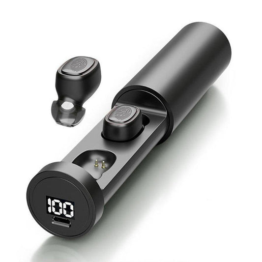 JMT-892554 Wireless Bluetooth Headset with Digital Display and Multi-Function Connectivity