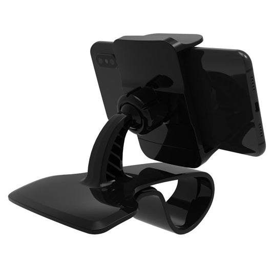 JMT-892746 Dashboard Car Phone Holder, ABS+Silicone, Compatible with 3.5-6.2 Inch Devices, Black