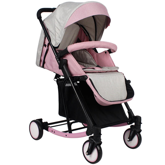 JMT-892746 Foldable Multifunctional Baby Swing Stroller with Rocking Feature for Travel and Outdoor Use