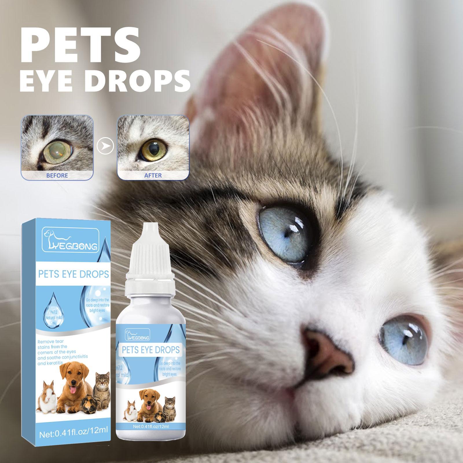 JMT-892810 Pet Eye Drops with Vitamin B6 and Taurine for Relief of Red, Itchy Eyes and Conjunctivitis in Cats and Dogs