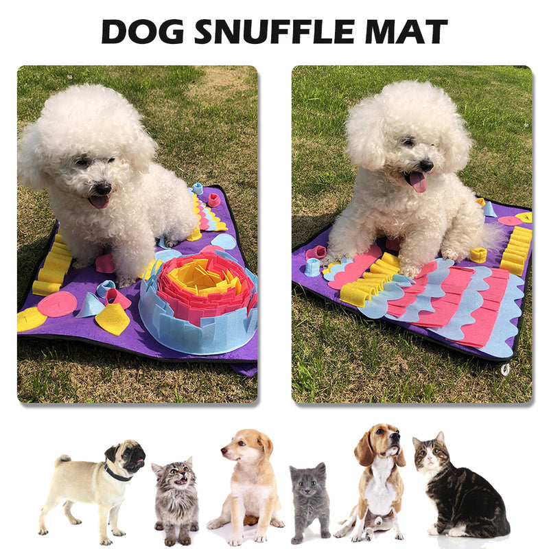 JMT-892874 Sniffing Pad for Dogs - Needle Felt Cloth, 70x50cm, Pet Interactive Toy