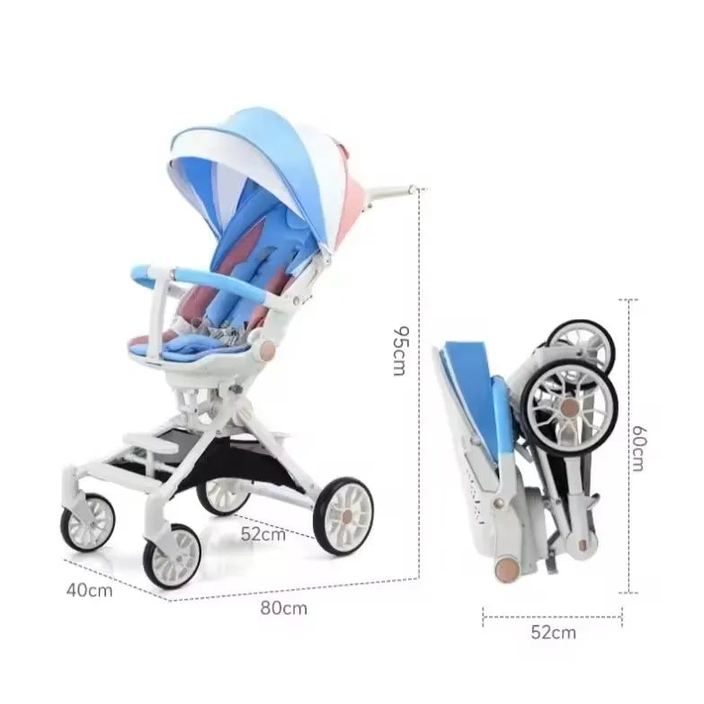 JMT-892874 Versatile 2-in-1 Portable Baby Stroller for Infants and Toddlers