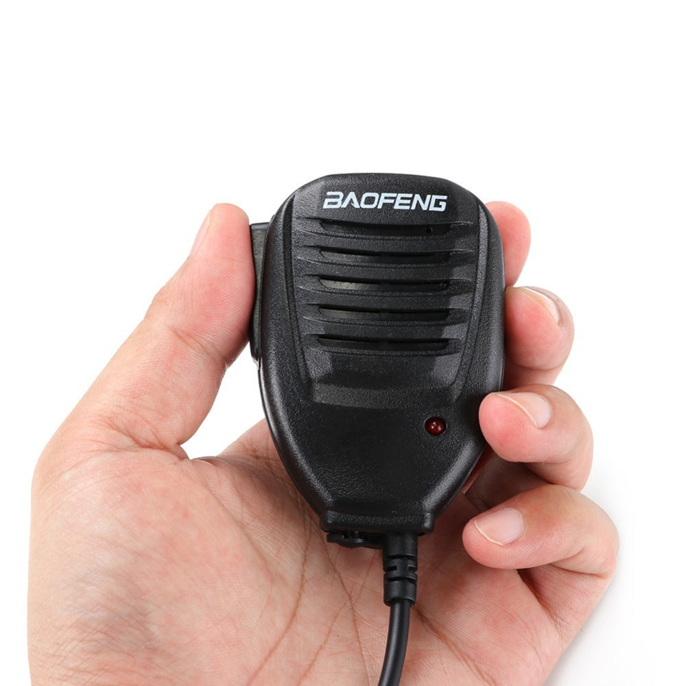 JMT-893066 UV5R-Compatible Walkie-Talkie Hand Microphone with Indicator Light