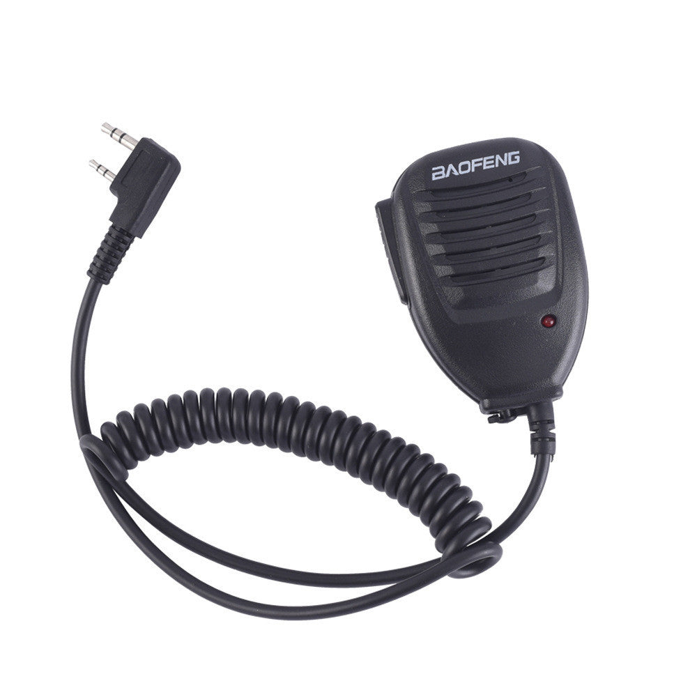 JMT-893066 UV5R-Compatible Walkie-Talkie Hand Microphone with Indicator Light