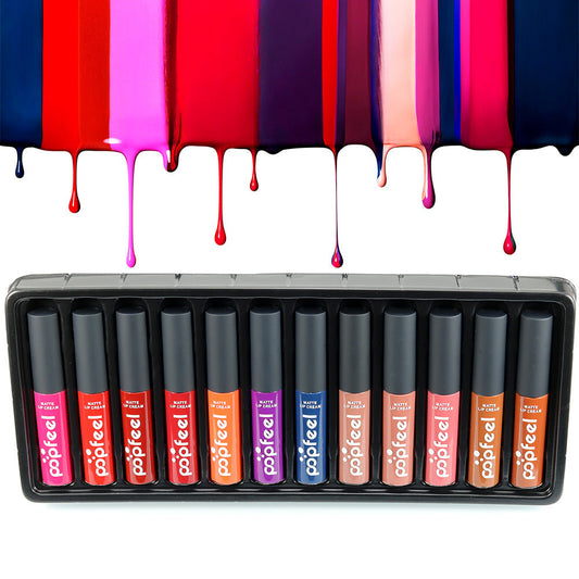JMT-893322 12-Color Lip Gloss Set for All Skin Types - Long-Lasting and Versatile Shades