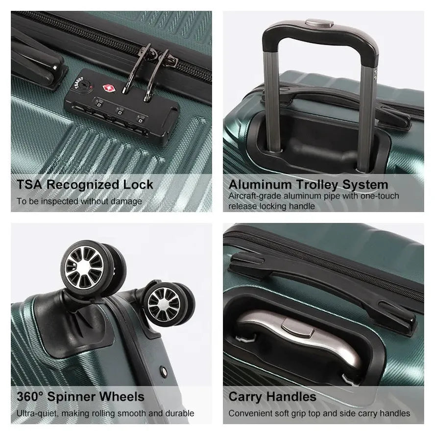 JMT-893450 Custom Travel Luggage Set with Wheels - Stylish and Durable Suitcase Set