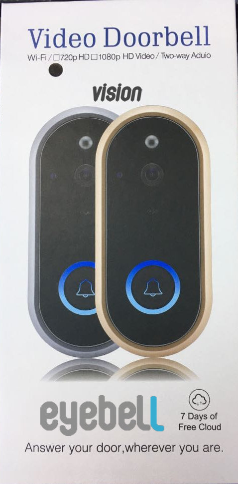 JMT-893706 Smart Remote Home Monitoring Doorbell with HD Video and Two-Way Audio