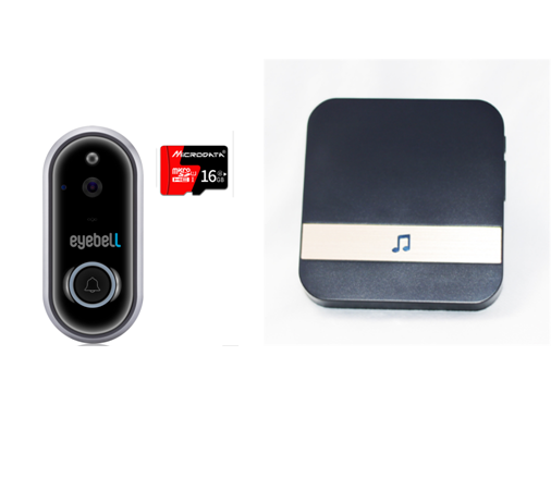 JMT-893706 Smart Remote Home Monitoring Doorbell with HD Video and Two-Way Audio