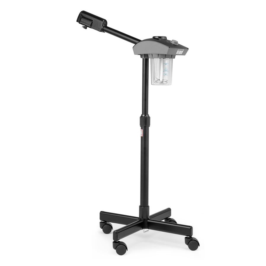 JMT-894026 Adjustable Facial Steamer with Detachable Nozzle and Rolling Casters, Black, 110V, Ideal for Salon and Home Use
