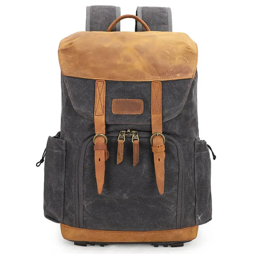 JMT-894410 Large Capacity Waterproof Canvas Backpack for SLR Cameras and Travel