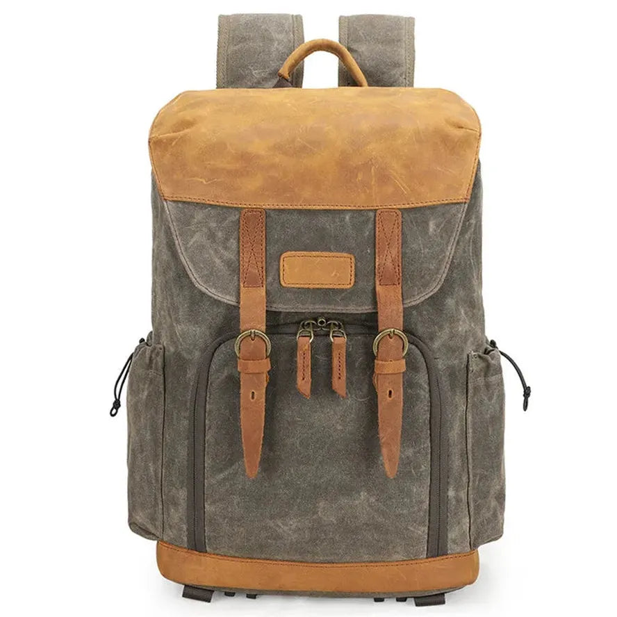 JMT-894410 Large Capacity Waterproof Canvas Backpack for SLR Cameras and Travel
