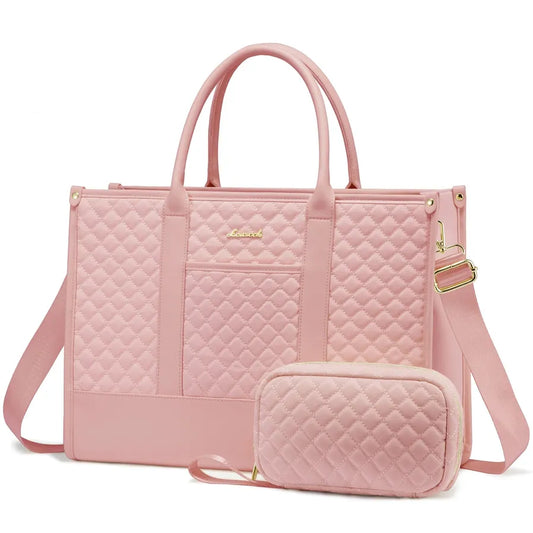 JMT-894858 Large Capacity 15.6 Inch Lightweight Laptop Tote for Office Use - Fashionable Work Briefcase for Women